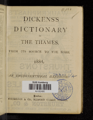 Vorschaubild von Dickens's dictionary of the Thames, from its source to the Nore