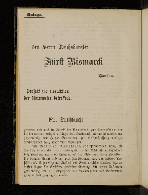 Vorschaubild von [Besteht ein allgemeines Interesse für Ausführung des Projektes zur Korrektion der Unterweser?]