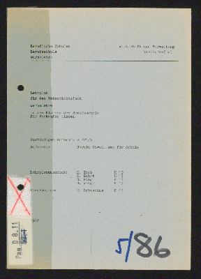 Vorschaubild von Lehrplan für das Unterrichtsfach Werbelehre in den Klassen der Berufsschule für Verkäufer (innen)