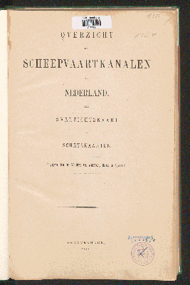 Vorschaubild von Overzicht der scheepvaartkanalen in Nederland