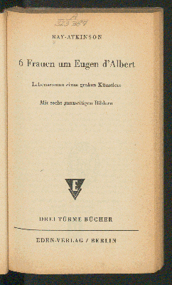 Vorschaubild von 6 Frauen um Eugen d'Albert