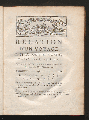 Vorschaubild von [[Voyages autour du monde entrepris par ordre de sa Majesté Britannique, actuellement regnante, pour faire des découvertes dans l'hémisphère austral]]