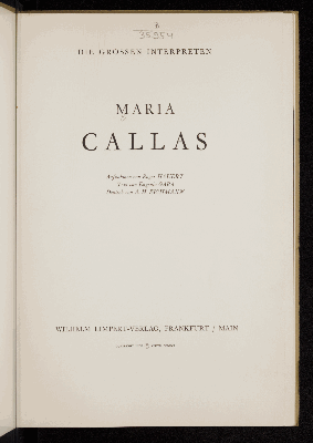 Vorschaubild von Maria Callas