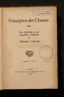 Vorschaubild von Prinzipien der Chemie