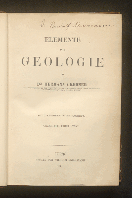 Vorschaubild von Elemente der Geologie