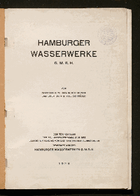 Vorschaubild von Hamburger Wasserwerke G.m.b.H.