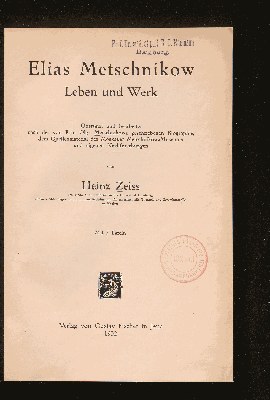 Vorschaubild von Elias Metschnikow