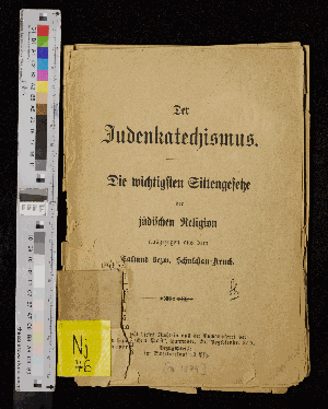 Vorschaubild von Der judenkatechismus . Die wichtigsten Sittengesetze der jüdischen Religion, ausgezogen aus dem Talmud bzw. Schul-chan-Aruch