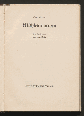 Vorschaubild von Mühlenmärchen