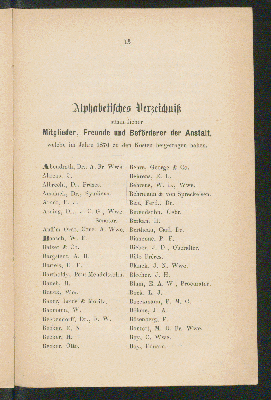 Vorschaubild von Alphabetisches Verzeichnis sämtlicher Mitglieder, Freunde und Beförderer der Anstalt, welche im Jahre 1870 zu den Kosten beigetragen haben