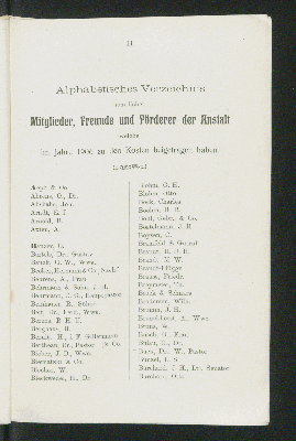 Vorschaubild von Alphabetisches Verzeichnis
sämtlicher
Mitglieder, Freunde und Förderer der Anstalt
welche
im Jahr 1906 zu den Kosten beigetragen haben.