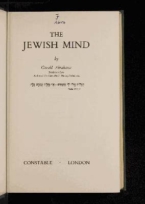 Vorschaubild von The Jewish mind