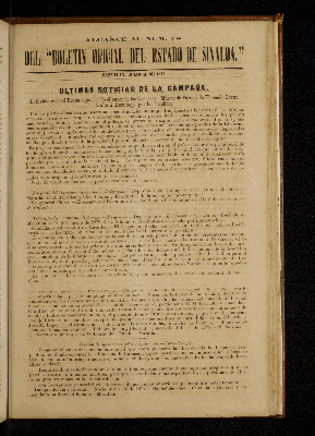 Vorschaubild von Alcance al Num.78 del Boletin Oficial del Estado de Sinaloa.