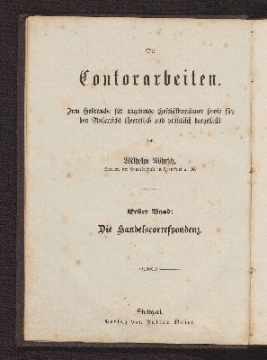 Vorschaubild von Die Handelscorrespondenz in deutscher, französischer und englischer Sprache