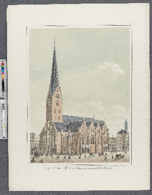Vorschaubild von Die St.Petri-Kirche in Hamburg eingeweiht d. 7. Mai 1849
(Ansichten von Hamburg und der Umgegend ; III,48)
(Hamburg's Vergangenheit in bildlichen Darstellungen ; III,48)