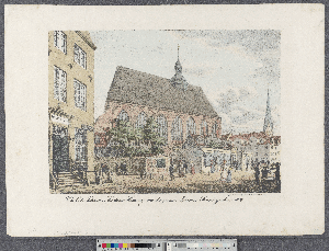 Vorschaubild von Die St. Johannis Kirche in Hamburg von der großen Johannis Strasse gesehen 1829
(Hamburg's Vergangenheit in bildlichen Darstellungen ; 3,55)