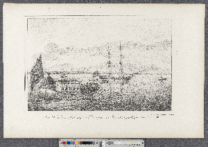 Vorschaubild von Die Hamburger Jacht auf der Elbe liegend, die Admiralitätsgondel fährt an Bord 1796
(Hamburg's Vergangenheit in bildlichen Darstellungen ; I,17a)