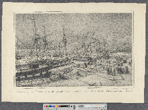 Vorschaubild von Verwüstung im Hafen durch den starken Orkan und die hohe Fluth, in der Nacht vom 8-t. zum 9-t. Jan. 1839
(Hamburg's Vergangenheit in bildlichen Darstellungen ; II,1)