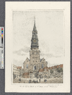 Vorschaubild von Die St. Nicolai-Kirche in Hamburg vor dem Brande
(Hamburg's Vergangenheit in bildlichen Darstellungen ; II,8)