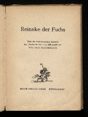 Vorschaubild von Reineke der Fuchs