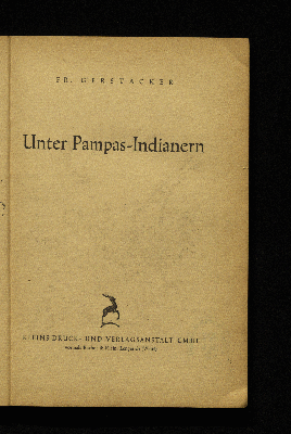 Vorschaubild von Unter Pampas-Indianern