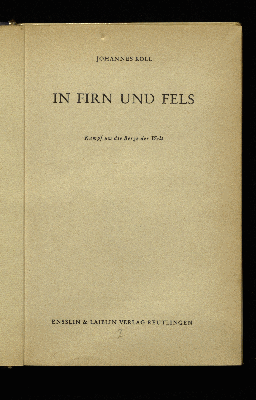 Vorschaubild von In Firn und Fels