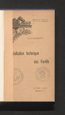 Vorschaubild von [Exploitation technique des forêts]