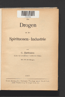 Vorschaubild von Die Drogen in der Spirituosen-Industrie