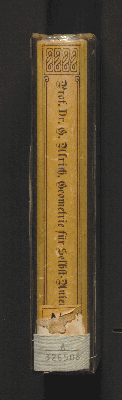 Vorschaubild von [Ausführliches Lehrbuch der Geometrie sowie der ebenen und sphärischen Trigonometrie für den Selbst-Unterricht]