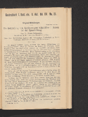 Vorschaubild von [[Zentralblatt für Bakteriologie, Parasitenkunde und Infektionskrankheiten]]