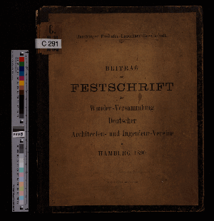 Vorschaubild von [Beitrag zur Festschrift der Wander-Versammlung Deutscher Architecten- und Ingenieur-Vereine in Hamburg 1890]