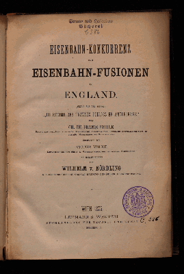 Vorschaubild von Eisenbahn-Konkurrenz und Eisenbahn-Fusionen in England