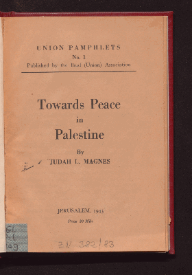 Vorschaubild von Towards peace in Palestine