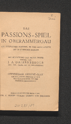 Vorschaubild von Das Passions-Spiel in Oberammergau