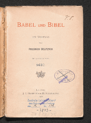 Vorschaubild von Babel und Bibel