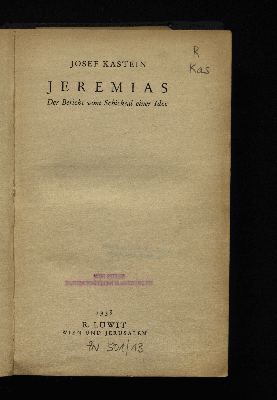 Vorschaubild von Jeremias