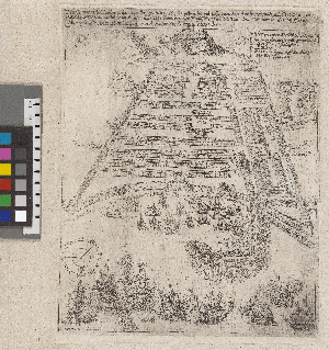 Vorschaubild von Den Curiösen liebhabern der Novellen zu lieb in Kupfer gebracht, und Eÿgentlicher Abriß der Stadt Algiers, in der Barbarey und wie solche im Augusto 1661 Jahres von der Englischen flotta, unter dem Commando des tapfferen Montagu, als Admiral ist beschossen, und gutten theils ruinirt worden