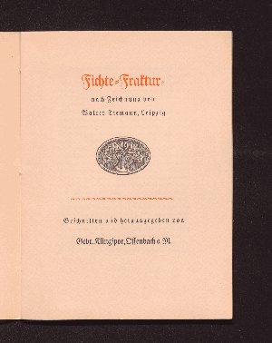 Vorschaubild von Fichte-Fraktur