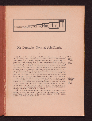 Vorschaubild von [Die Deutsche Normal-Schriftlinie]