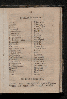 Vorschaubild von [Epítome ó modo fácil de aprender el idioma nahuatl ó lengua mexicana]