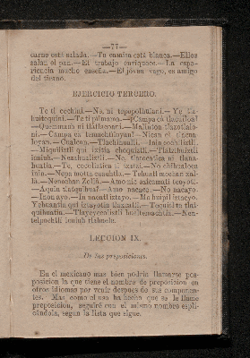 Vorschaubild von [Epítome ó modo fácil de aprender el idioma nahuatl ó lengua mexicana]