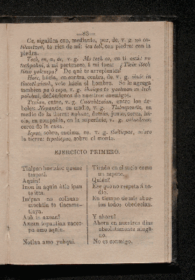 Vorschaubild von [Epítome ó modo fácil de aprender el idioma nahuatl ó lengua mexicana]