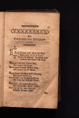 Vorschaubild von Bey Eröffnung des Feldzuges 1756