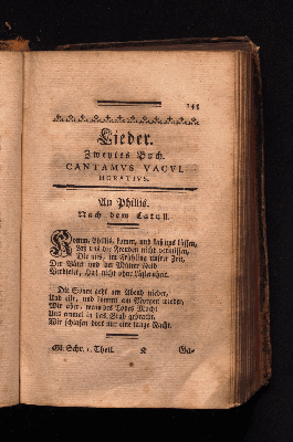 Vorschaubild von Lieder Zweytes Buch.