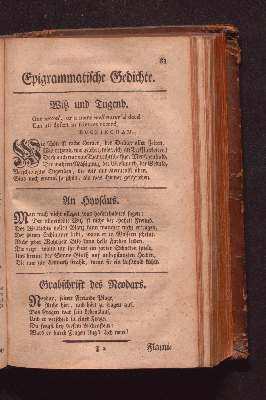 Vorschaubild von Epigrammatische Gedichte.