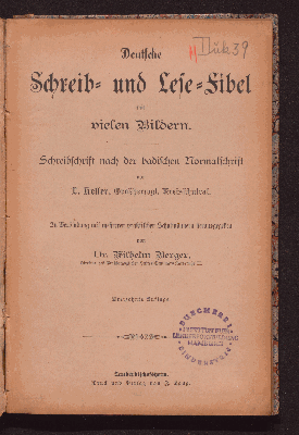 Vorschaubild von Deutsche Schreib- und Lese-Fibel mit vielen Bildern