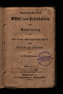 Vorschaubild von [Conrad Kiefers ABC- und Lesebuechlein oder Anweisung auf eine leichte und angenehme Weise das Lesen zu lehren]