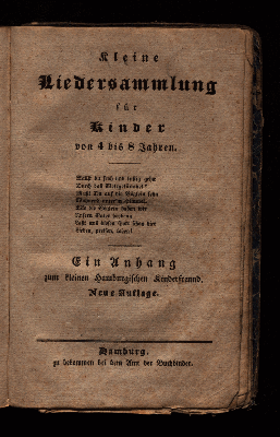 Vorschaubild von Kleine Liedersammlung für Kinder von 4 bis 8 Jahren