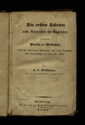 Vorschaubild von Die ersten Schritte beim Unterrichte im Englischen