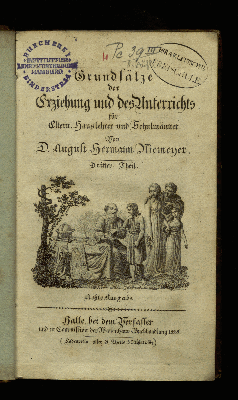 Vorschaubild von [Grundsätze der Erziehung und des Unterrichts]